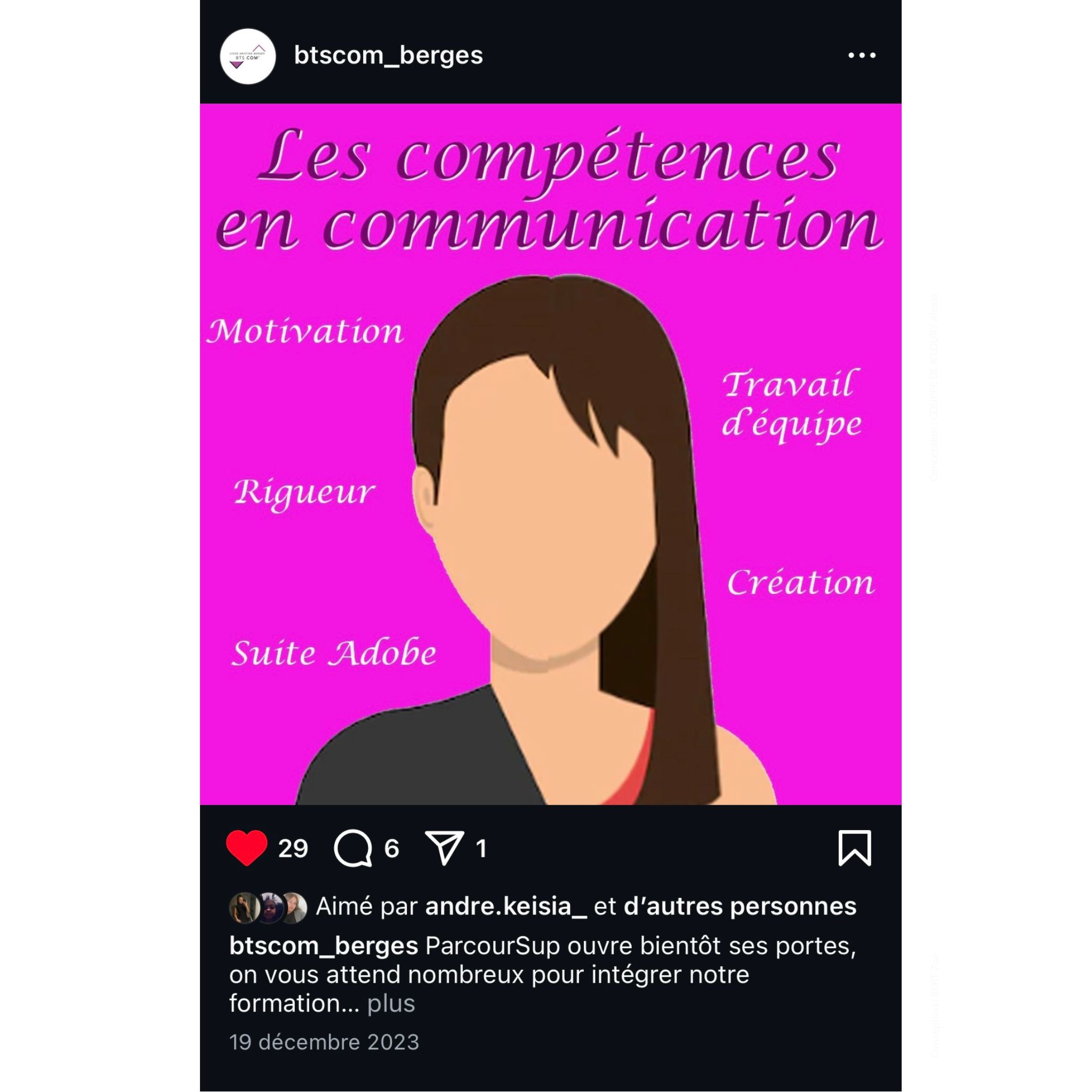Publication Instagram