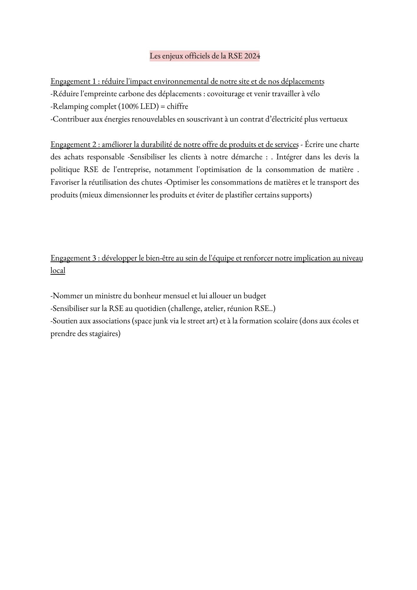 Veille RSE