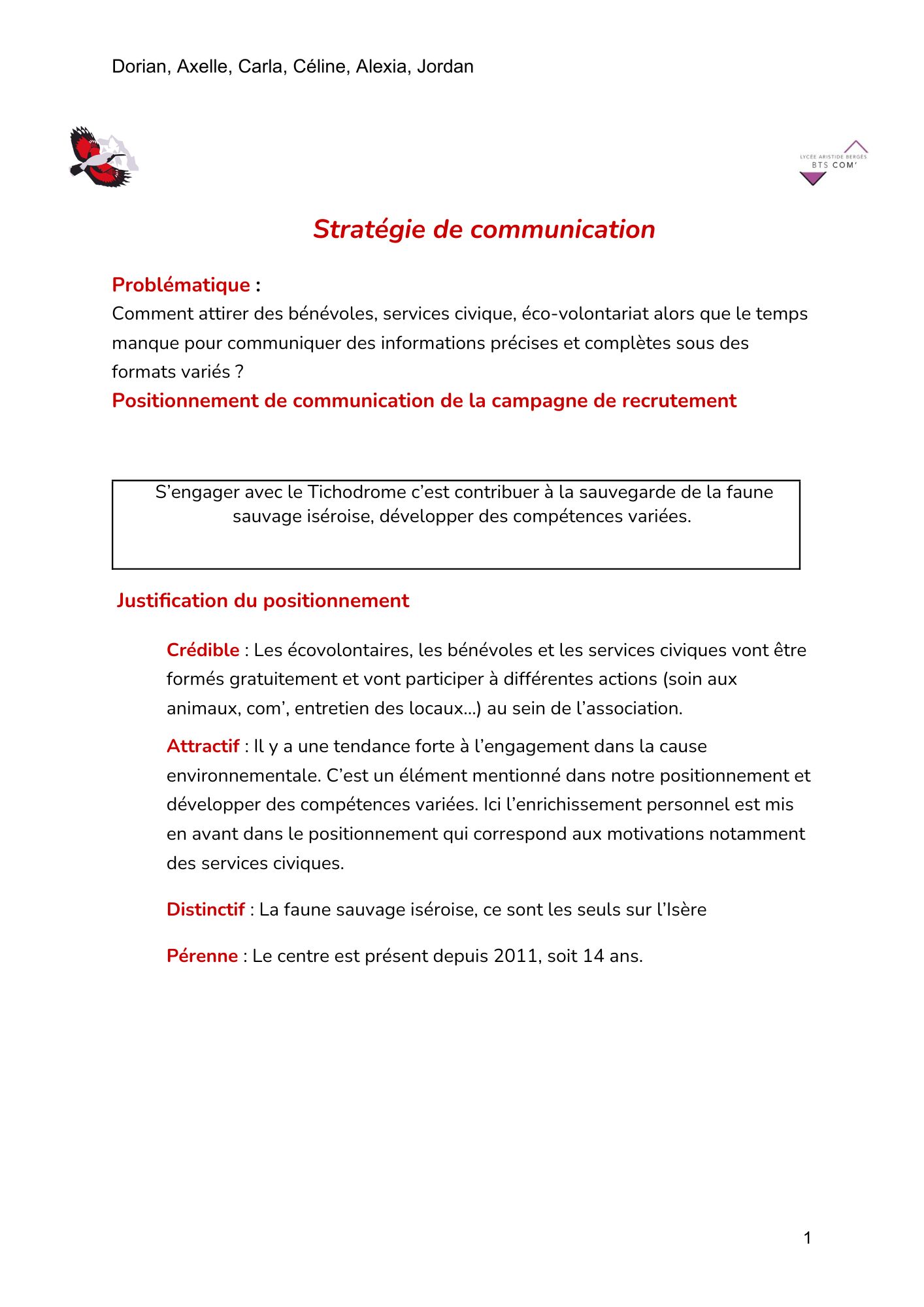 Stratégie de communication